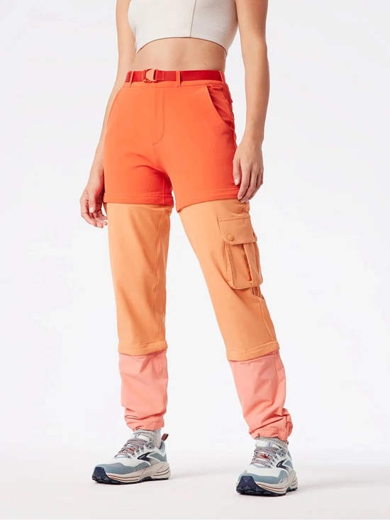 Outdoor Voices Pants - Outdoor Voices RecTrek Zip-Off Pants in Paprika Sunstone Peach XXS